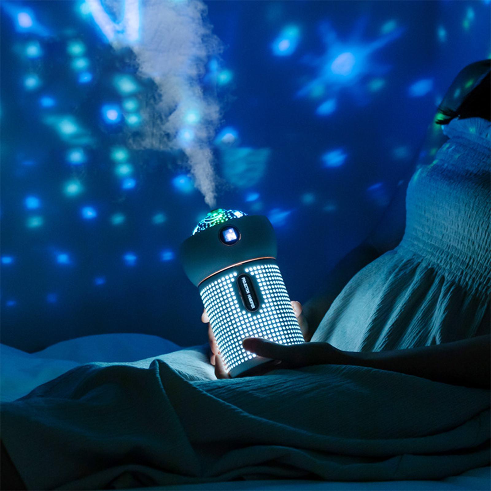 630ml Mini Humidifier Air Purifier Aroma Essential Oil Diffuser Night Light