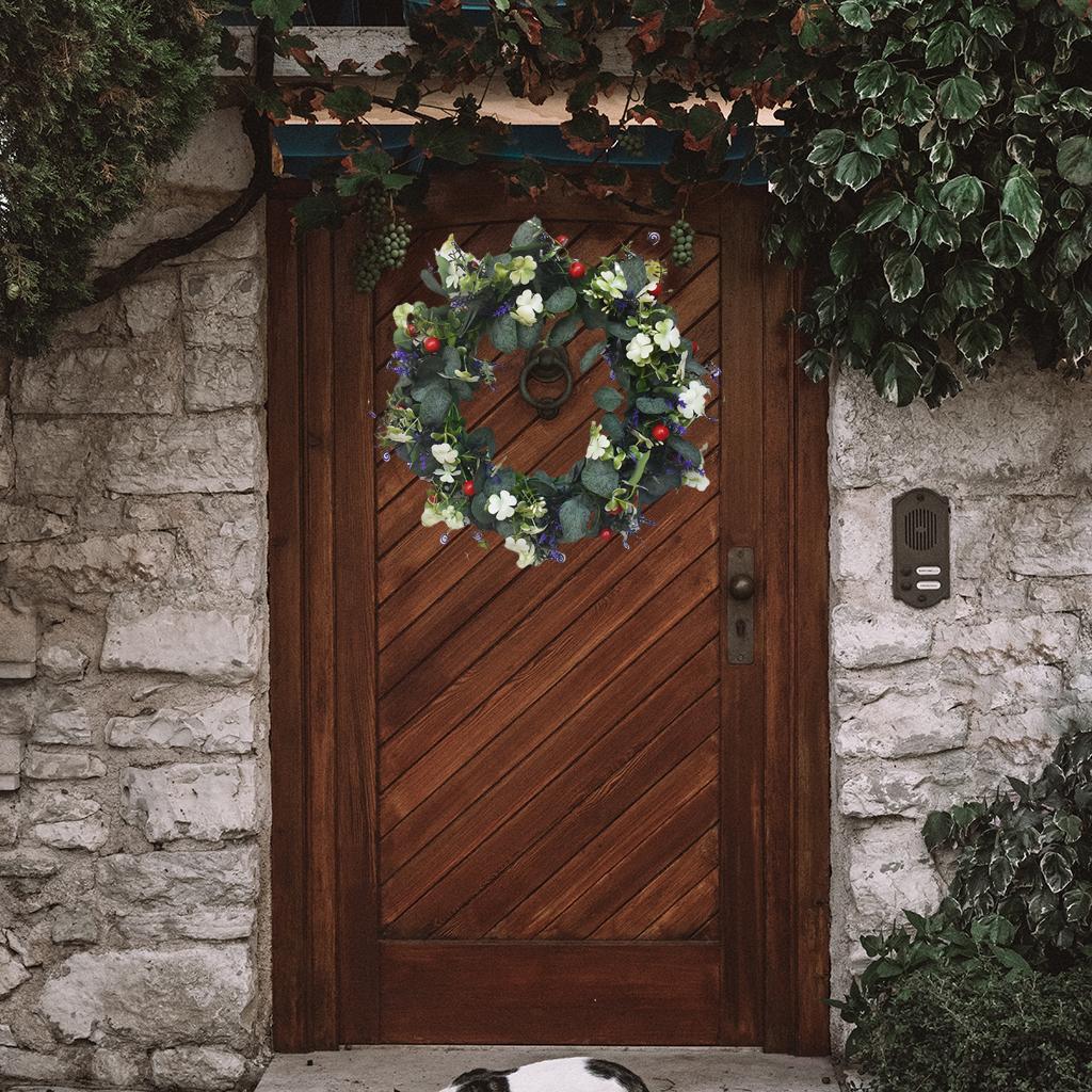 Eucalyptus Wreath Green Leaves Indoor Front Door Garland Festival Decoration