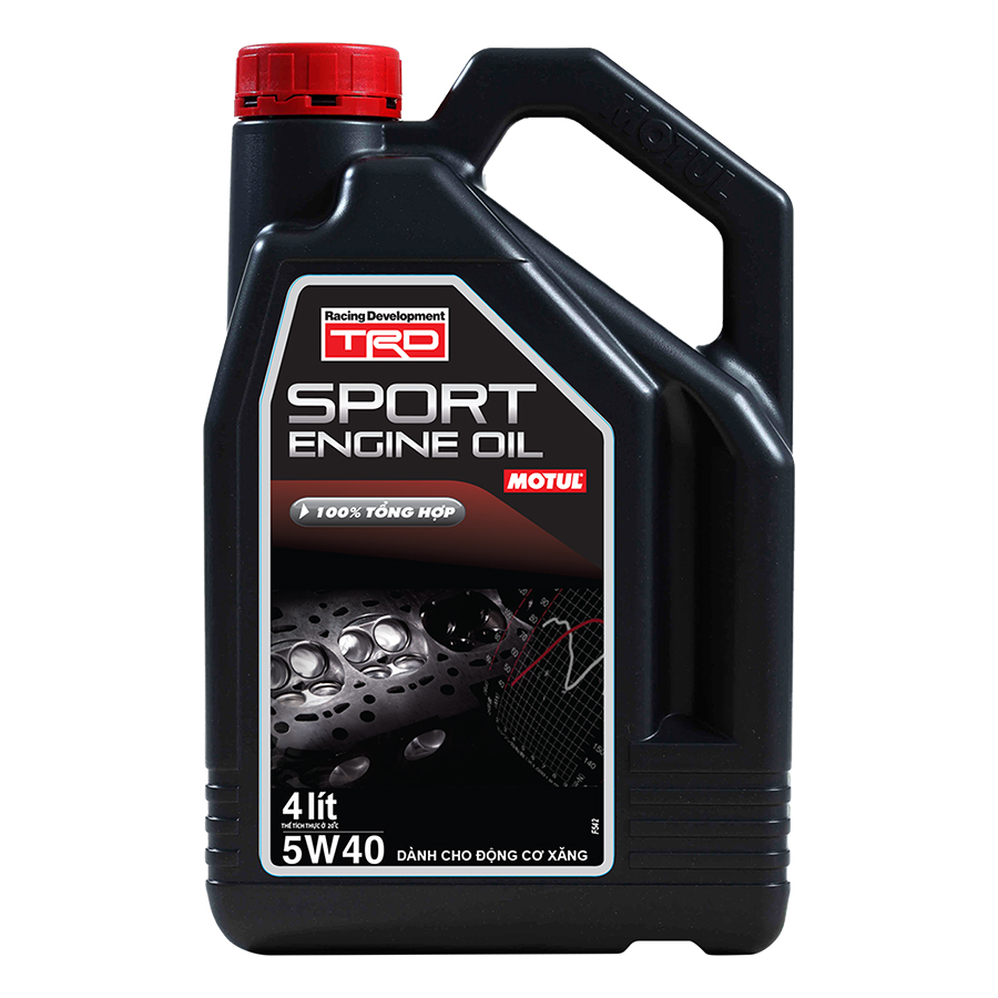 Nhớt Xe Hơi Tổng Hợp Motul Trd Sport Eng. Oil 5w40 Gasoline 4x4l Vn (4L)