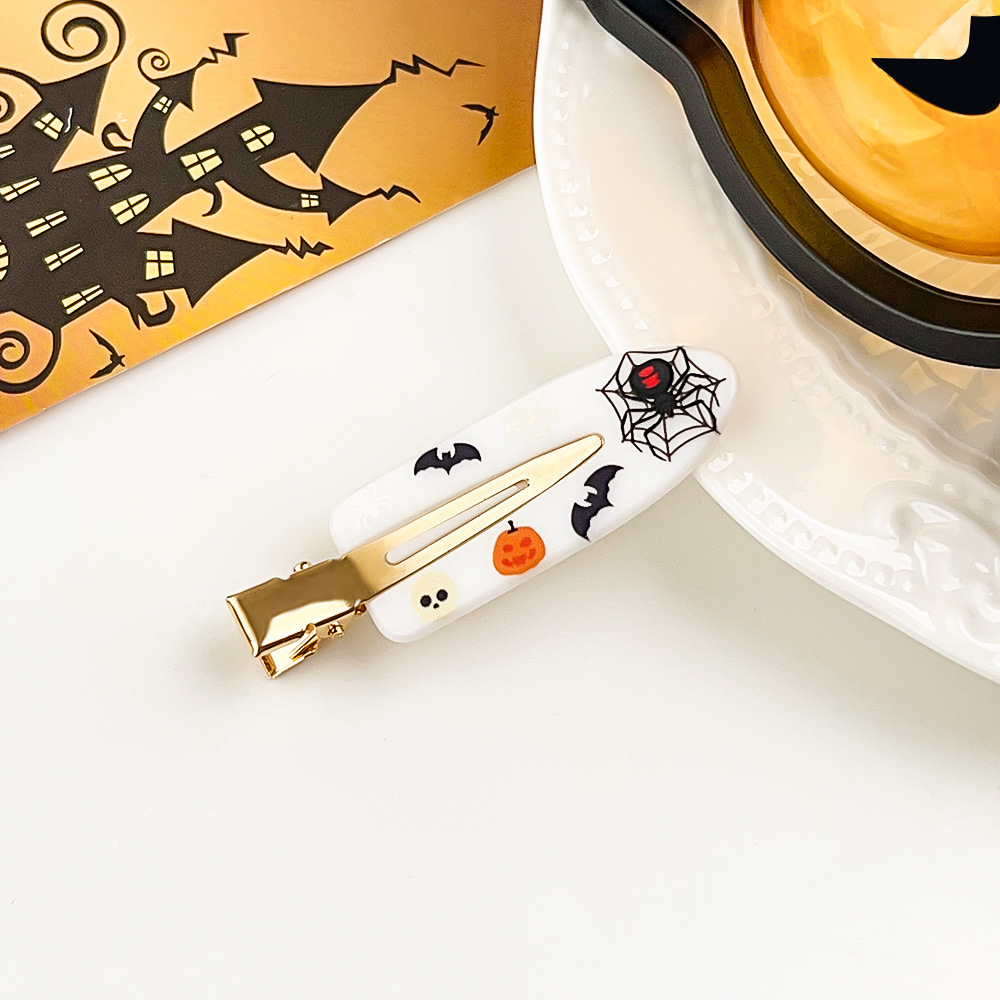 Kẹp tóc Halloween nhiều mẫu, kẹp mỏ vịt  cánh dơi, kẹp ma, bí