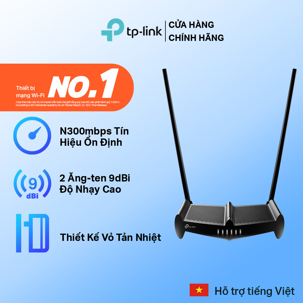 Router Wi-Fi Công suất cao tốc độ 300Mbps chuẩn N TL-WR841HP - Hàng Chính Hãng