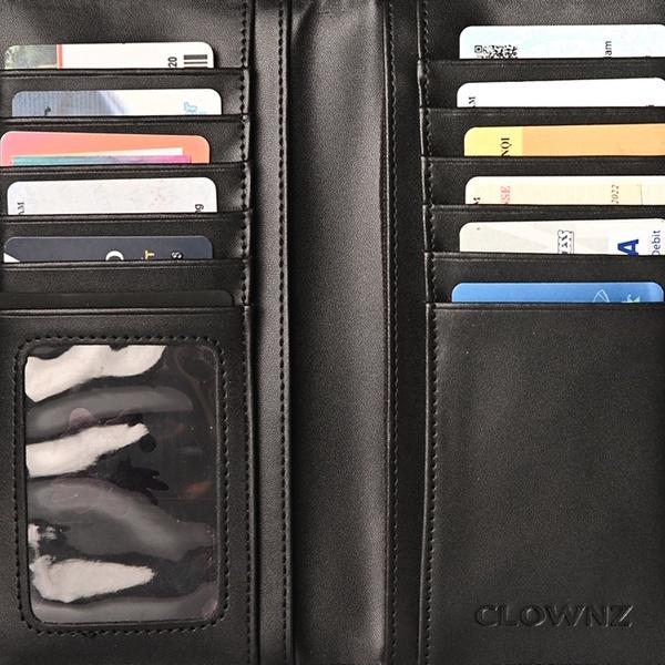 Ví dài Gothic Logo Long Wallet, bóp nam đựng thẻ nhiều ngăn unisex cao cấp