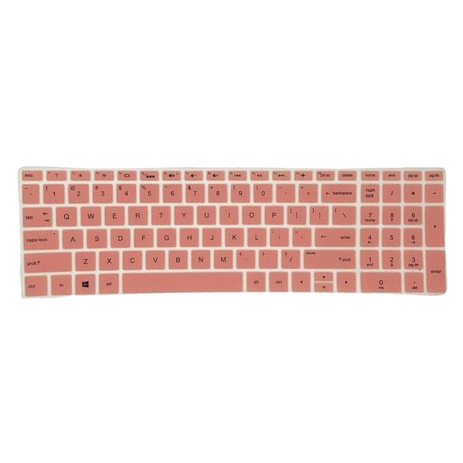 Silicone Notebook Keyboard Skin Cover for 15.6''BF Laptop Pink & Blue