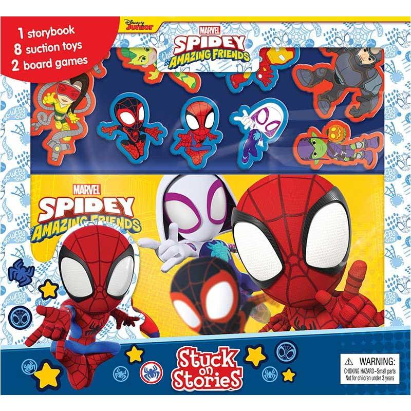 Sách Marvel Spidey &amp; Friends Stuck On Stories