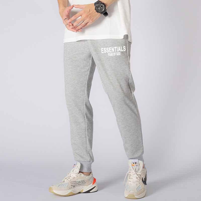 Quần jogger thể thao nỉ nam Hàn Quốc quần phản quang ess quần thun bo gấu quần mũi tên