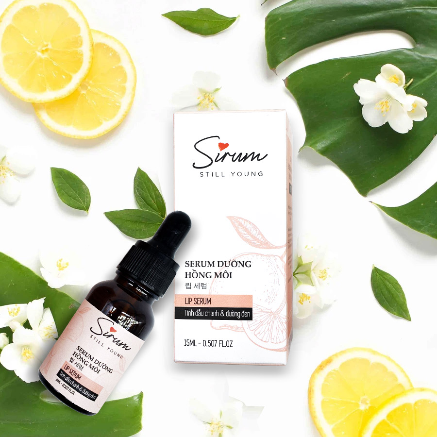 Serum dưỡng môi Sirum 15ml dưỡng ẩm môi trong 5 giây giúp môi hồng hào, giảm thâm môi, cho lớp son đẹp