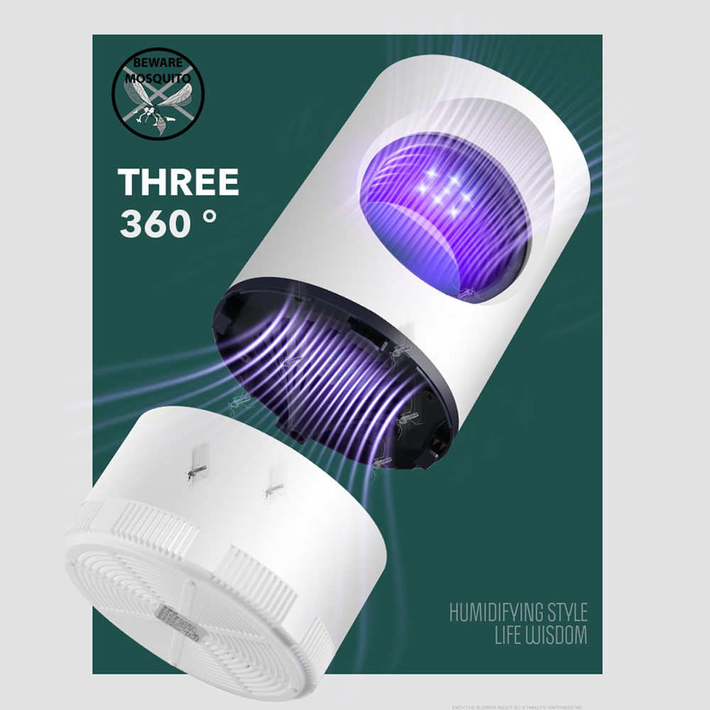 Đèn diệt muỗi bằng tia UV,áp dụng nguyên tắc vật lý,an toàn, hoạt động yên tĩnh, sạc USB