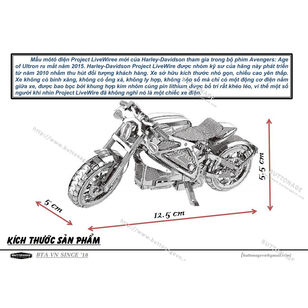 Mô Hình Lắp Ráp 3d Xe Moto Avengers 2015