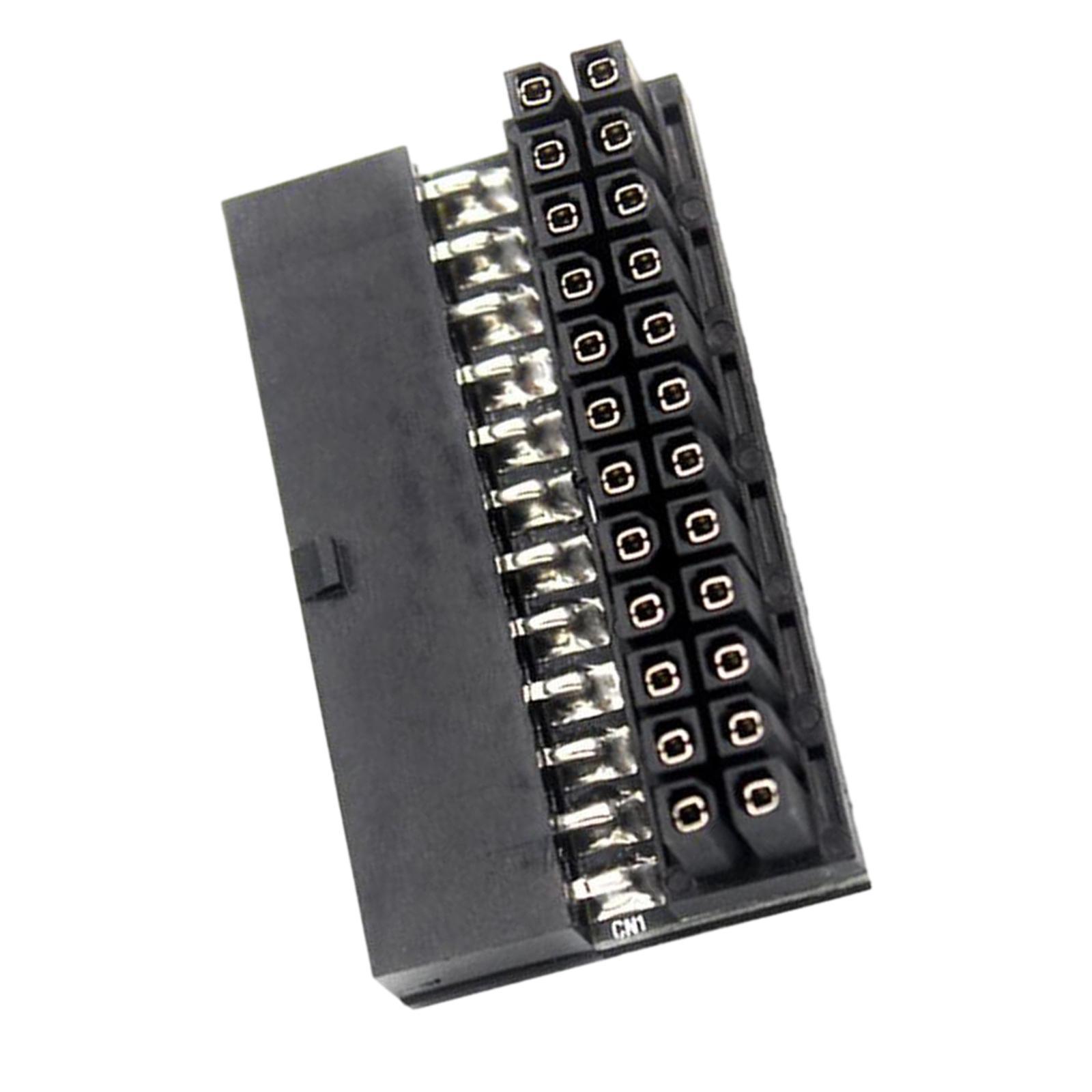 24Pin Female to 24Pin Male  Port Plug and Play for Desktops PC Supply
