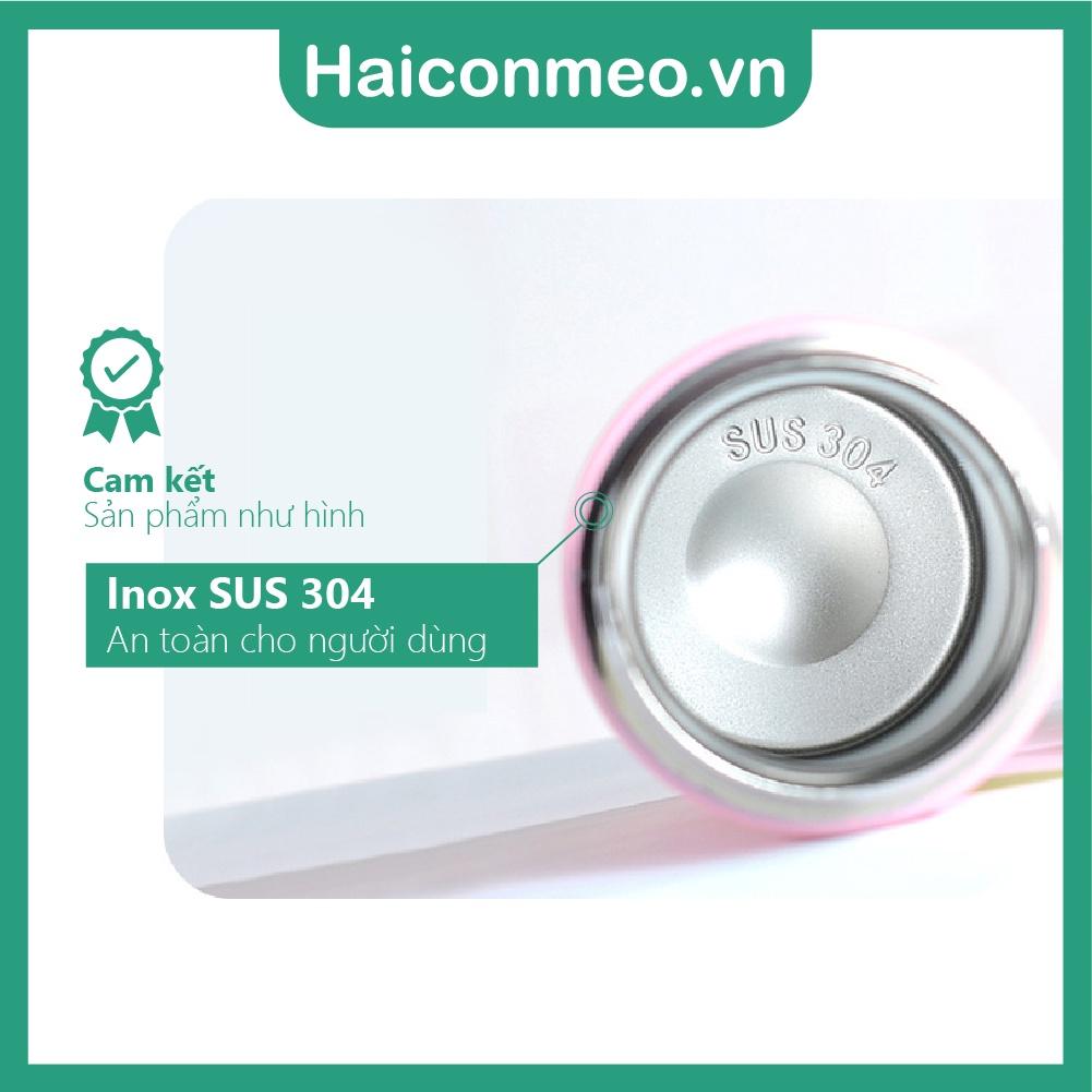 Bình giữ nhiệt lõi inox 304 màu trơn cảm ứng đèn LED hiển thị nhiệt độ, 400ml
