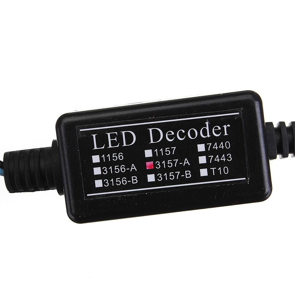Giao hàng nhanh một cặp 3157 bộ giải mã đèn LED xe chiều rộng đèn phanh đèn phanh đảo chiều ánh sáng biển số đèn LED ánh sáng trắng bộ giải mã