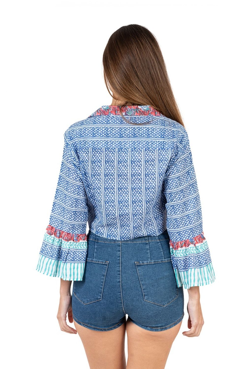 Áo Boho Hoa Nổi Cotton Isla Bonita