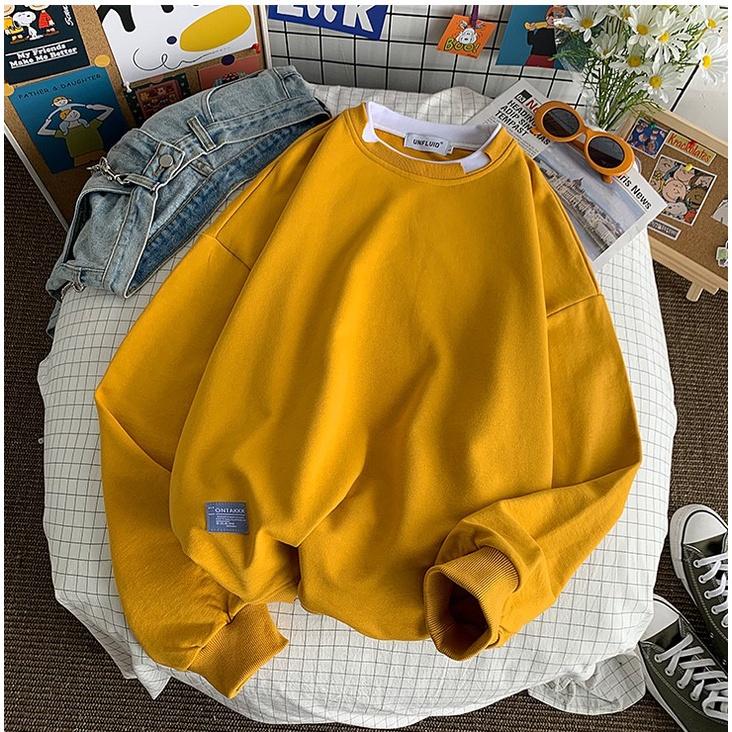 Áo Sweater Layer Rách Unisex Dài Tay Chất Liệu Mềm Mịn - Áo Thun Unisex Dài Tay