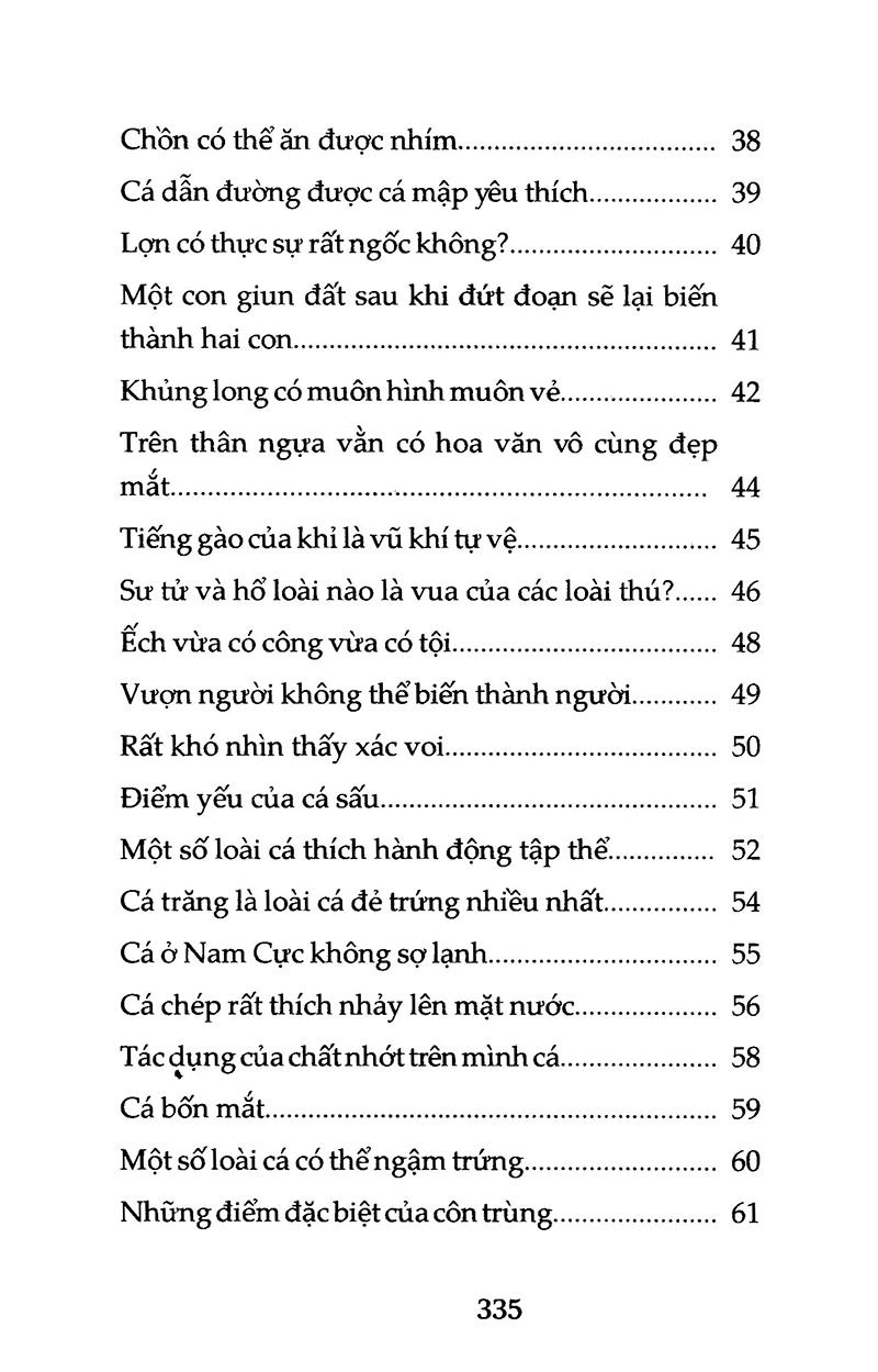 Khoa Học Vui - Thế Giới Động Vật