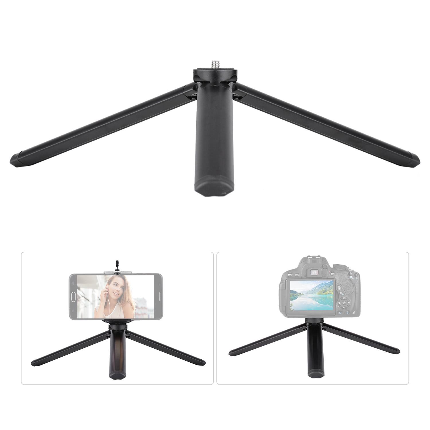 Chân máy gấp gọn để bàn bằng hợp kim nhôm với giá treo vít 1/4 inch cho máy ảnh DSLR Điện thoại thông minh LED Light Max. Tải 3KG
