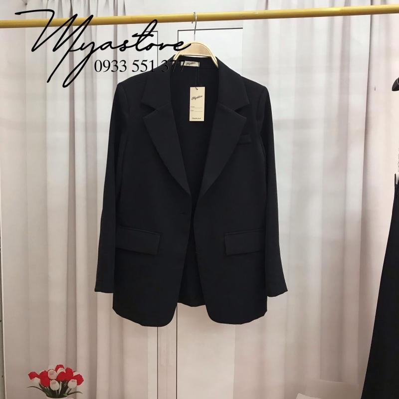 Set Blazer nữ màu đen cao cấp công sở dự tiệc