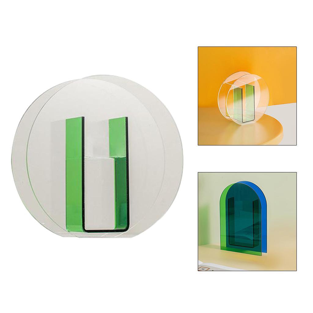 Acrylic Vase Flower Planter Pots Container Home Garden Decoration