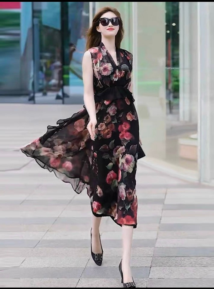 ĐẦM XÒE CỔ YẾM PHỐI BÈO CAO CẤP