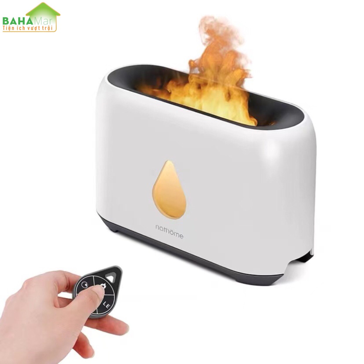 MÁY PHUN SƯƠNG TẠO ẨM MÔ PHỎNG NGỌN LỬA 3D ĐÈN LED - KHUẾCH TÁN TINH DẦU "BAHAMAR"