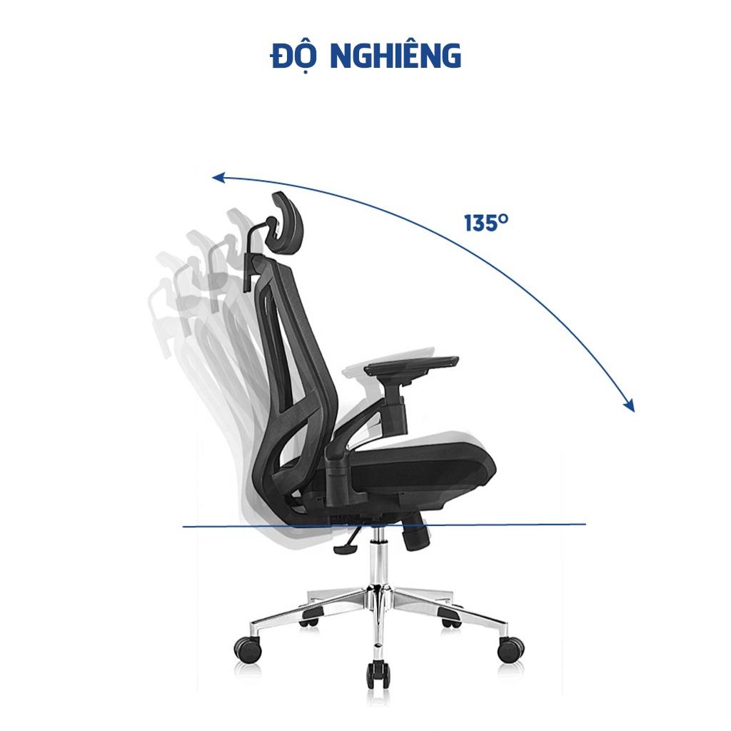 Ghế công thái học GOVI Ergonomic Plato PL05 Thiết kế bảo vệ sức khỏe