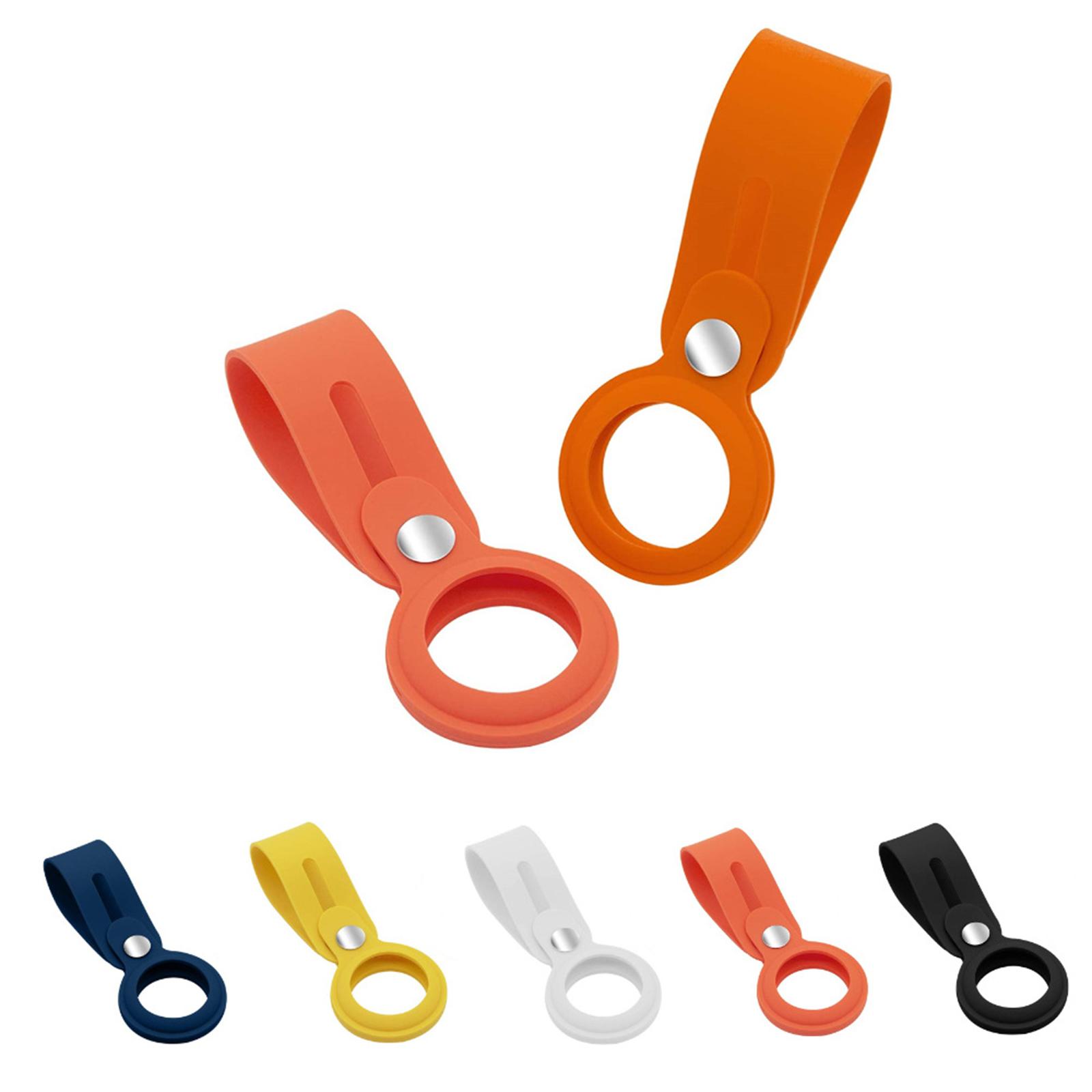 Soft Silicone Case Compatible with AirTags, Silicone Protective Cover for AirTag Keychain Holder Tracker Finder