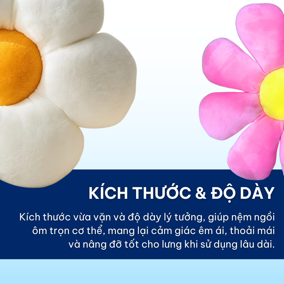 Đệm Lót Ghế Bông Hoa Màu Ánh Sao Gối Ngồi Êm Ái Dày Mềm Đệm Ngồi Bệt Lót Ngồi Sofa Trang Trí Tựa Lưng Văn Phòng