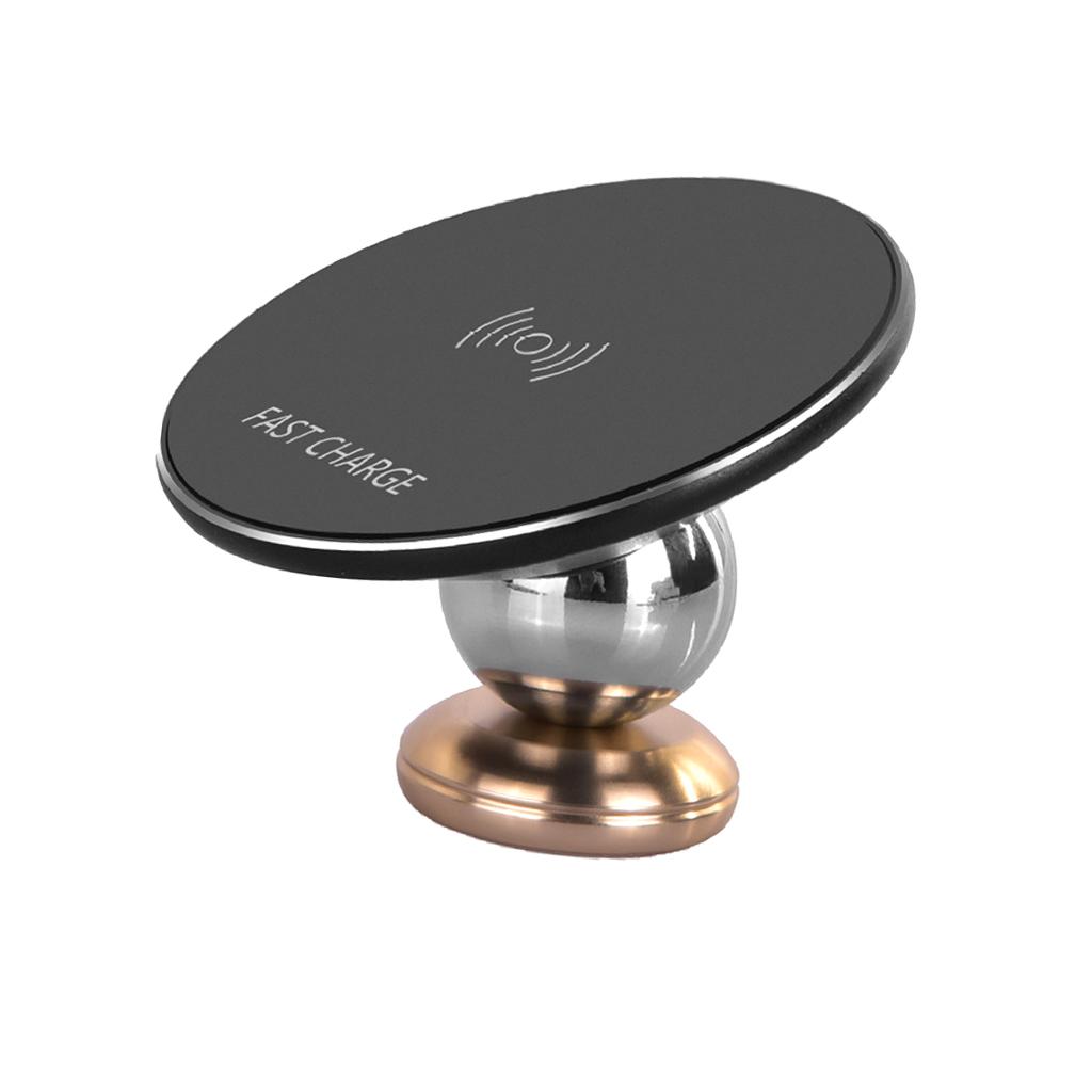 Magnetic Wireless Car Charger Air Vent/Dashboard 3-in-1 Car Mount Phone Holder with Cradle for QI Charging Phones, Such as Samsung Galaxy 8/S8/S8+ and More