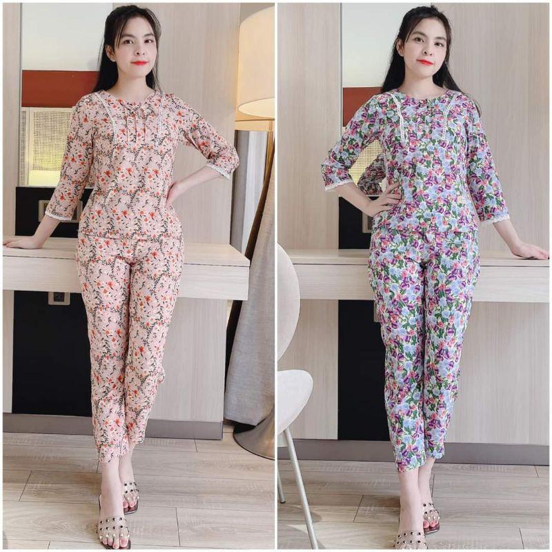 Quần áo mặc nhà, sau sinh 2 ren cao cấp