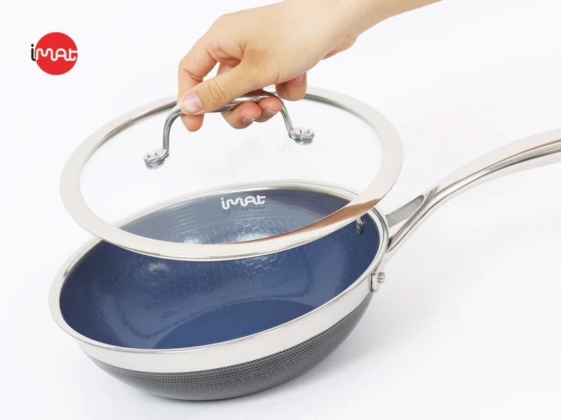 Bộ Nồi Chảo iMat Hybrid Lòng Xanh