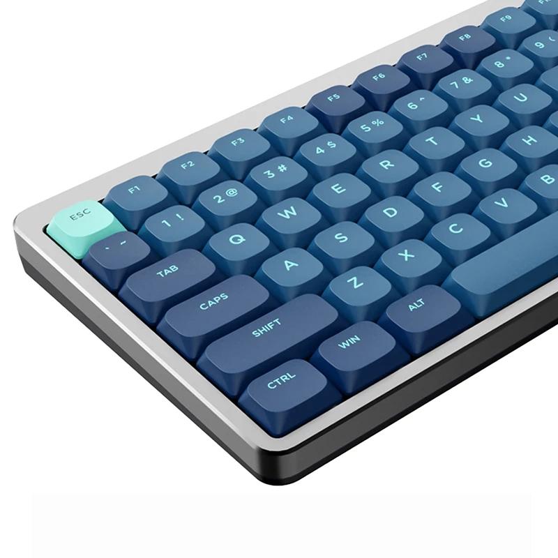 144/137 Key Cấu hình thấp Blue PBT Keycap Backlit KeyCap cho Cherry Gateron MX Game Cơ khí Bàn phím