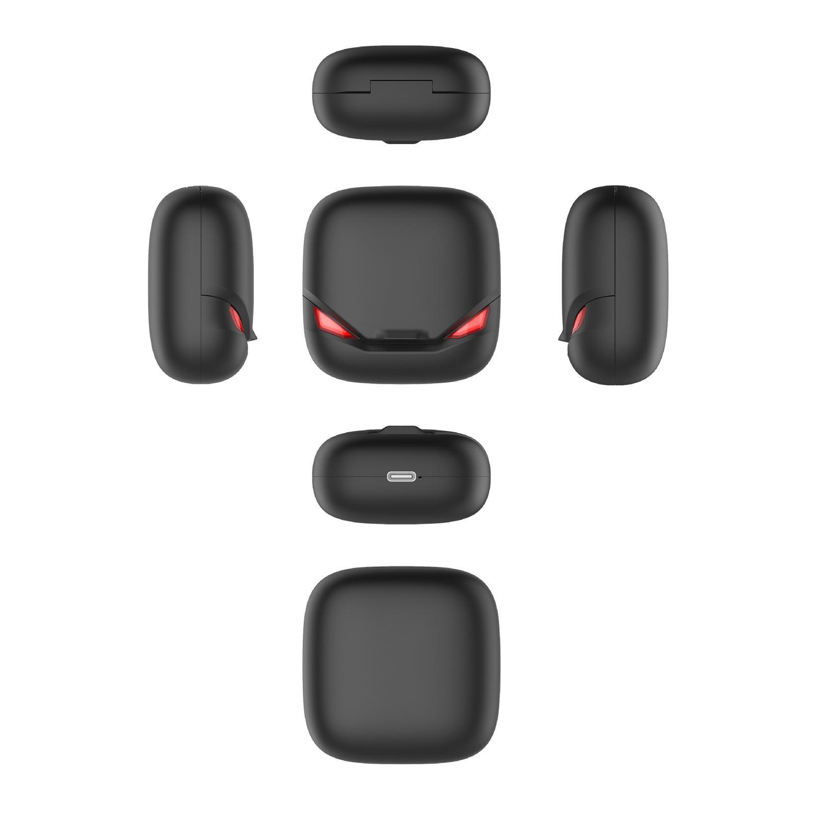 Bluetooth 5.0 Earbuds Waterproof Headset Built-in Microphone for Sports Black