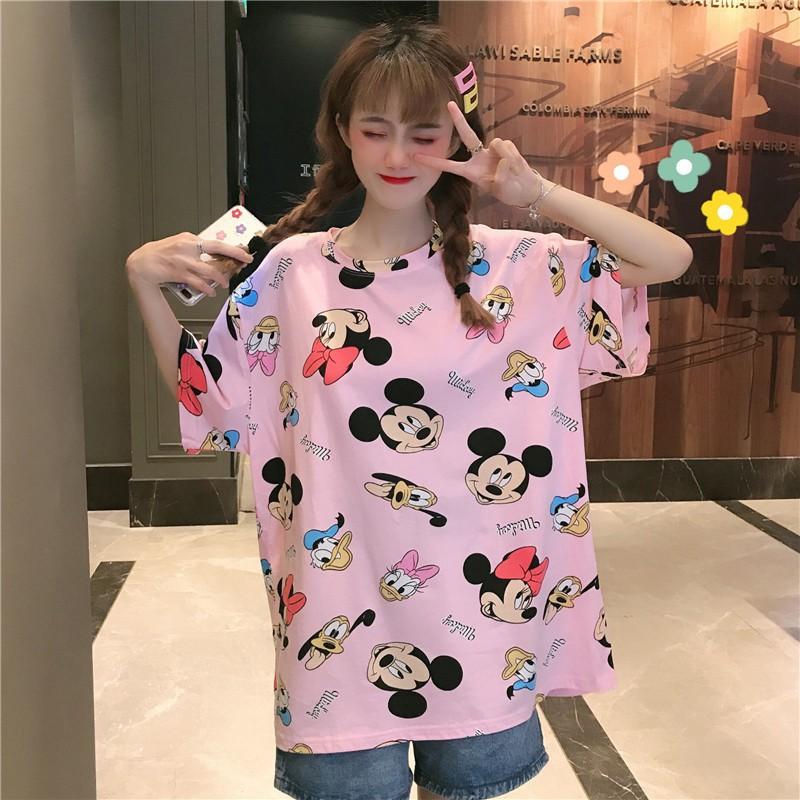 Áo Thun Nữ Ngắn Tay Cổ Tròn