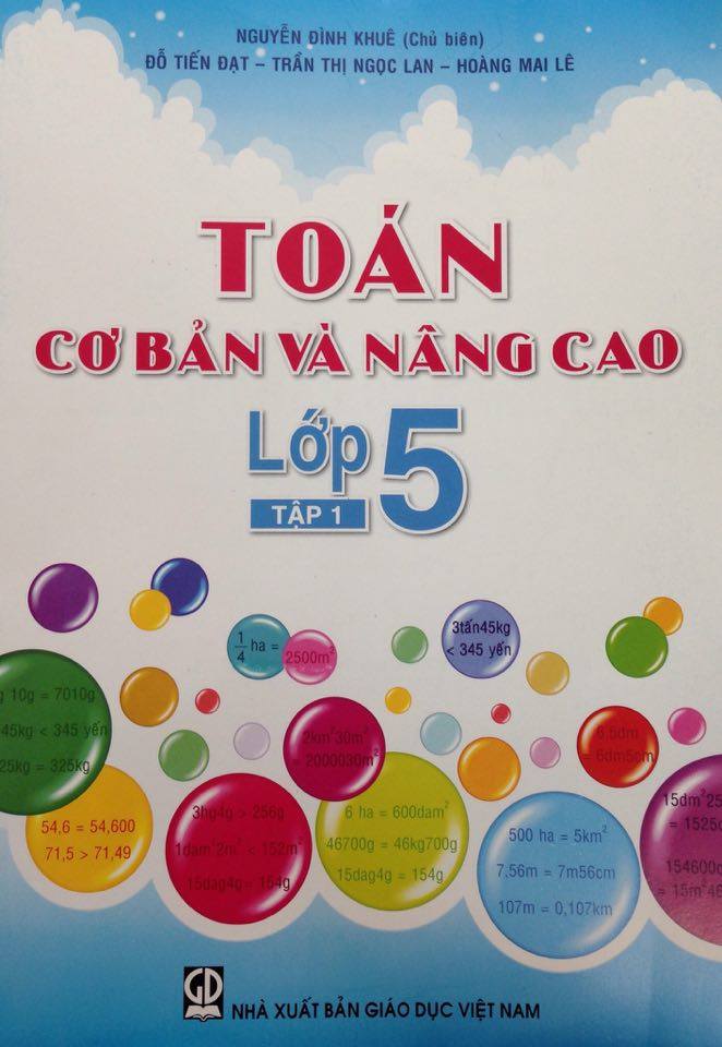 Toán Cơ Bản và Nâng Cao lớp 5 (Tập 1+2)