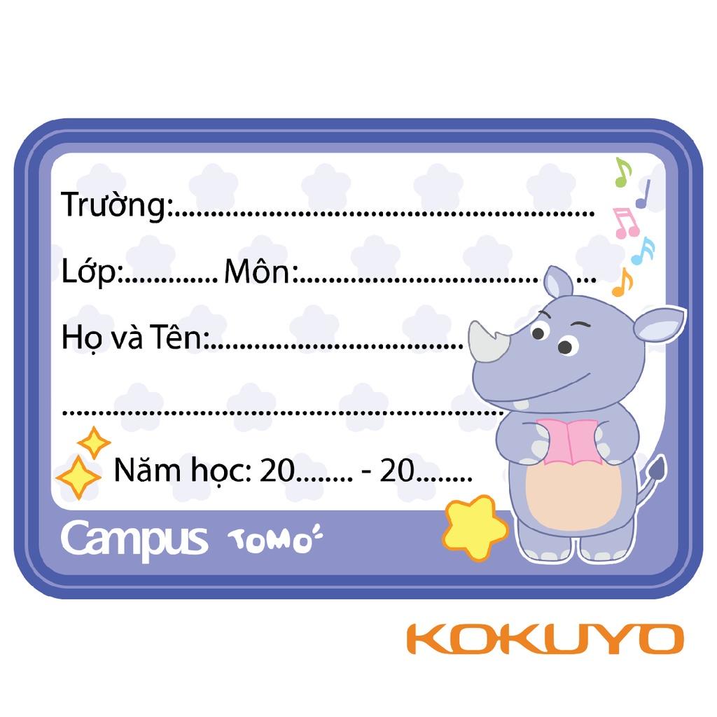 Nhãn Vở Tomo NT-TOM12 Dễ Thương Campus