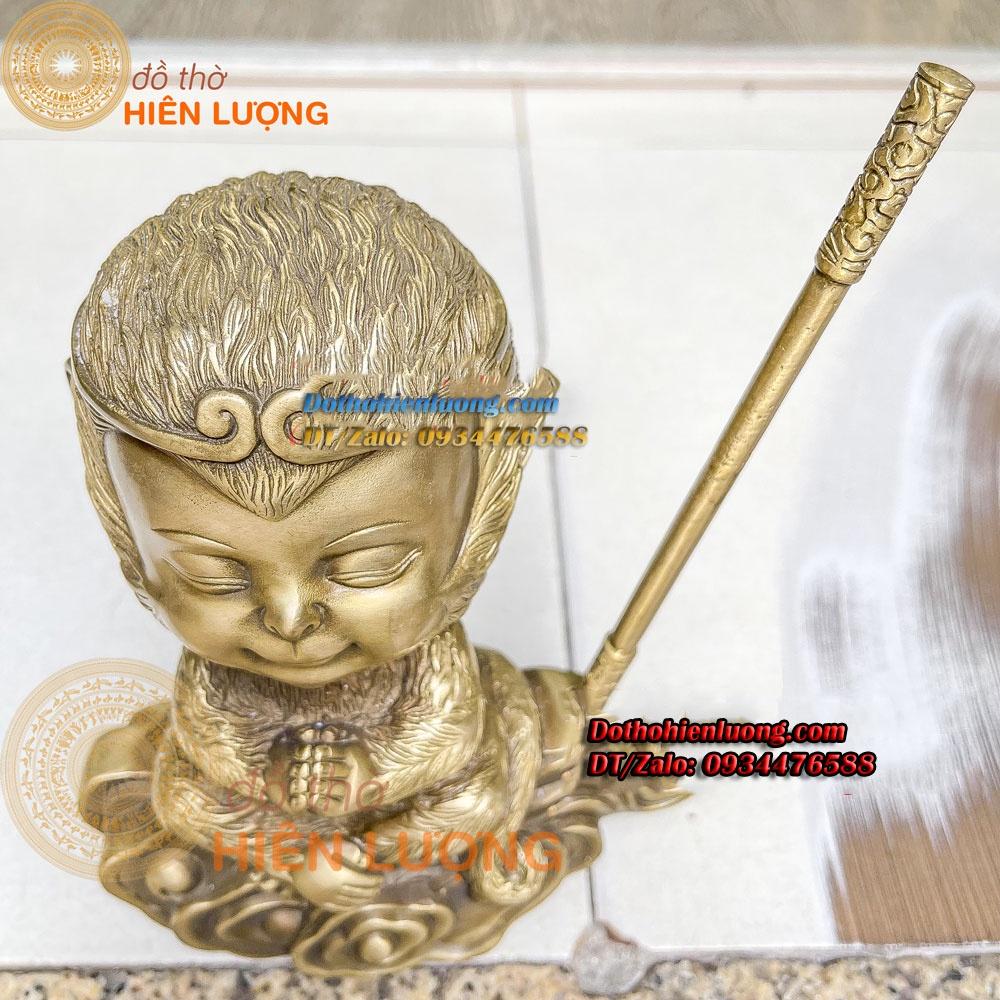 Tượng Tôn Ngộ Không - Tề Thiên Đại Thánh Ngồi Thiền Trên Mây Cao 19cm, Nặng 1,6kg Đẹp Tinh Xảo