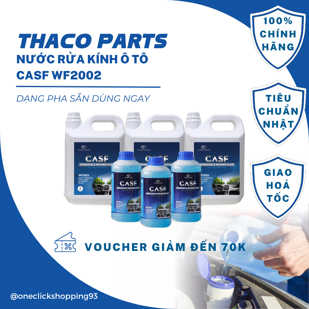Nước rửa kính ô tô chính hãng THACO 2 lít