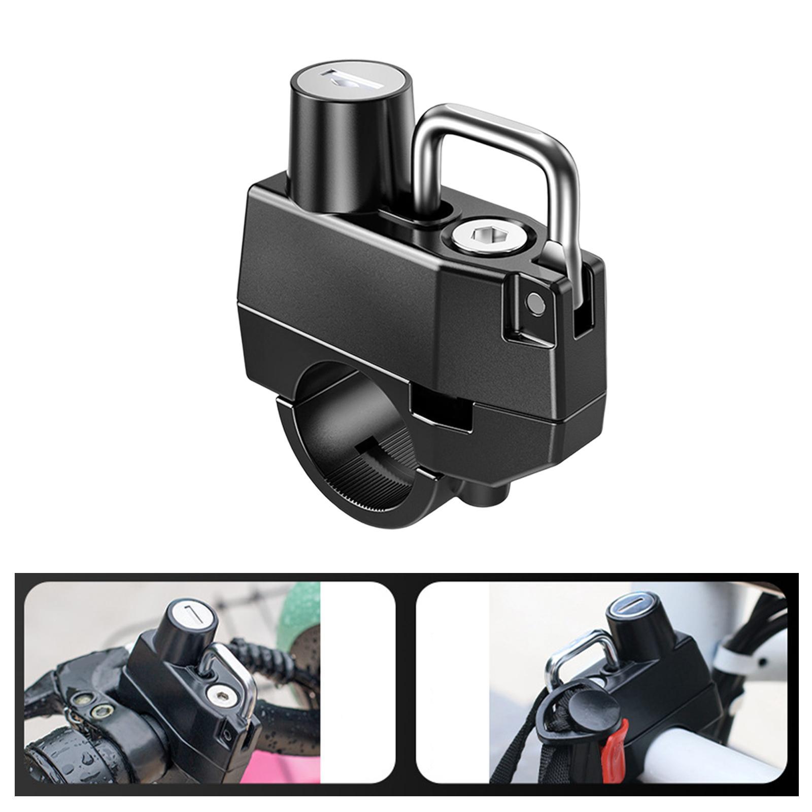 Motorcycle Helmet Lock, Safety Lock for Motorbike Scooter Street Bike Waterproof