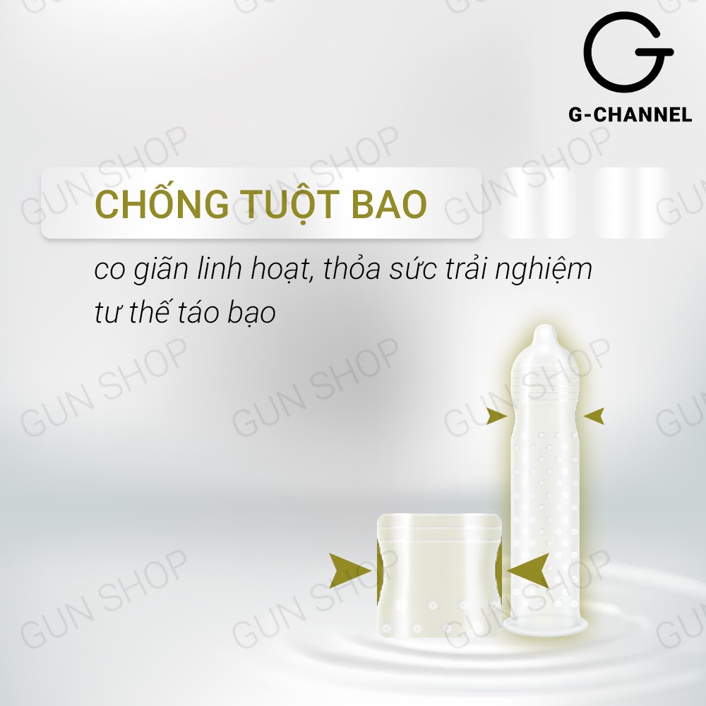 [Hộp 12 cái] Bao cao su Innova Vàng - Kéo dài thời gian kèm 1 chiếc BCS Gun Super Thin