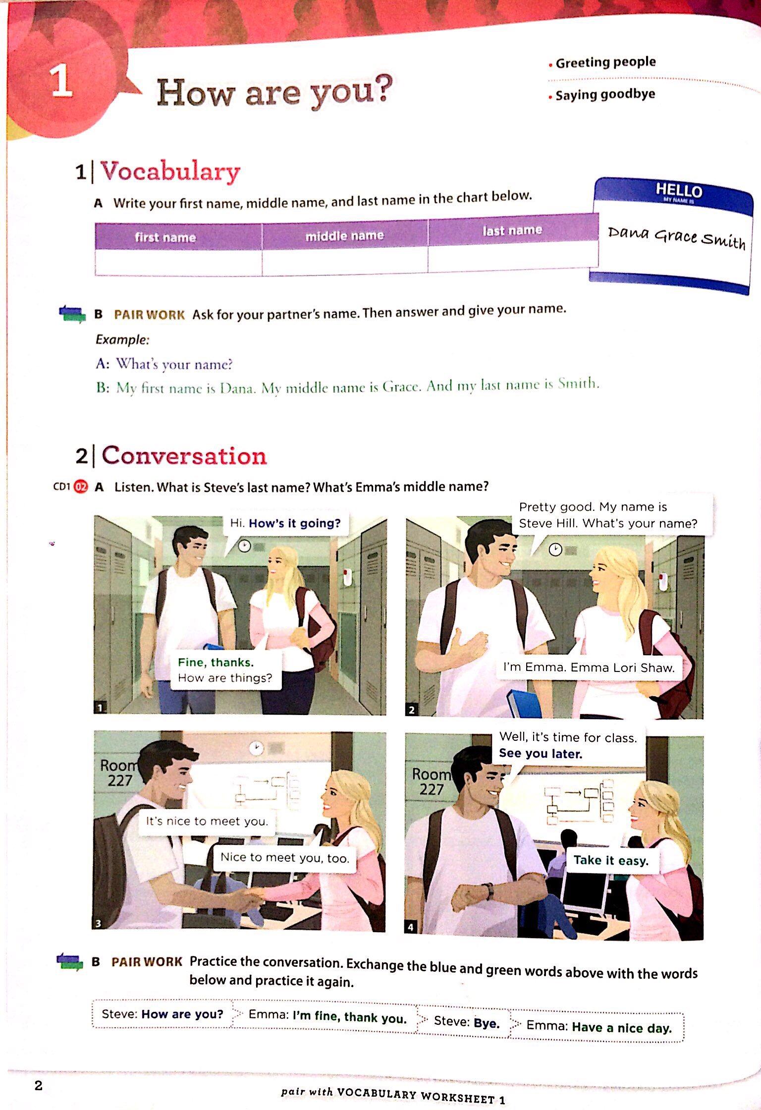 Hình ảnh Speak Now 1 Student Book with Online Practice