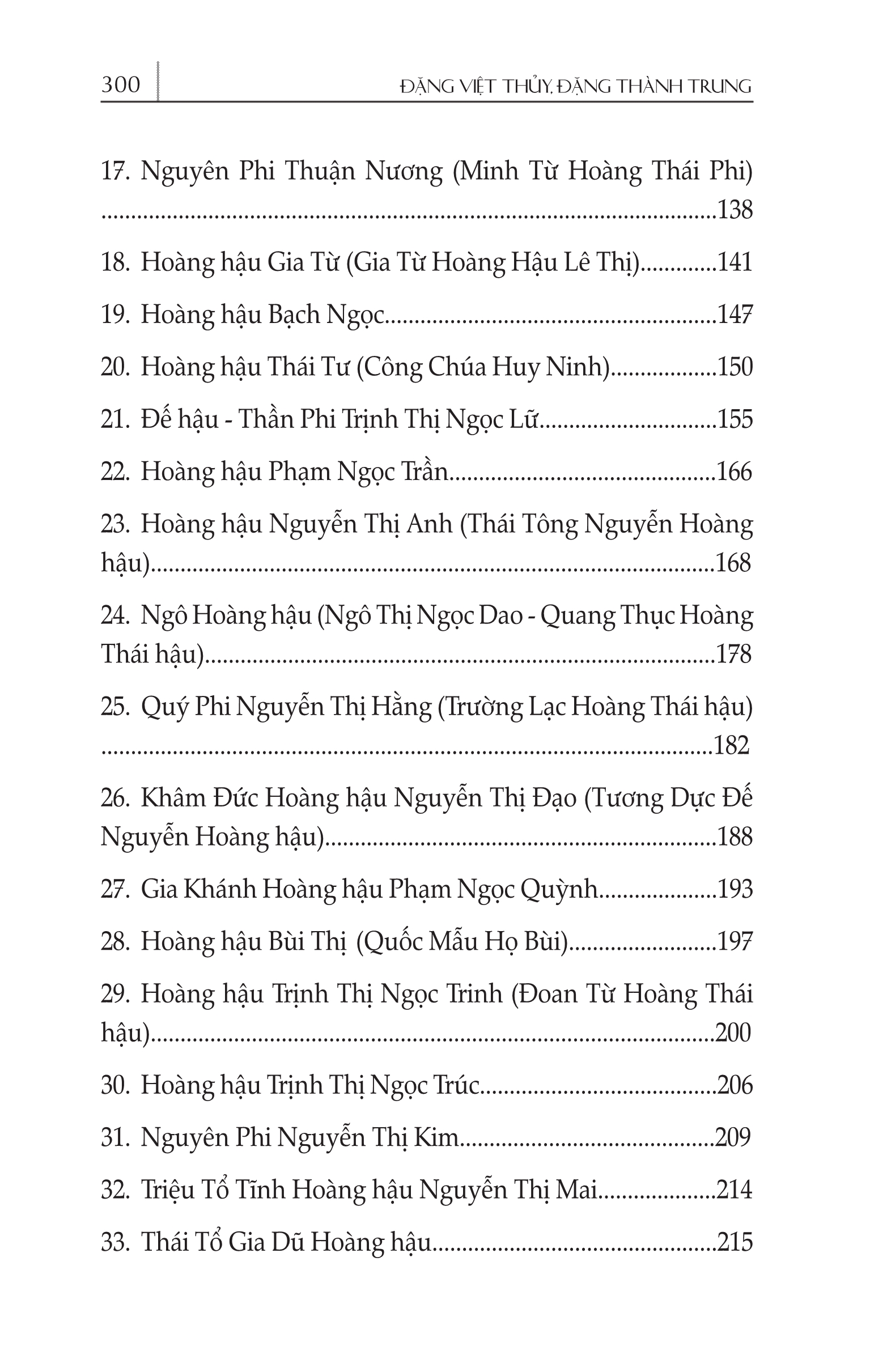 54 Vị Hoàng Hậu Việt Nam