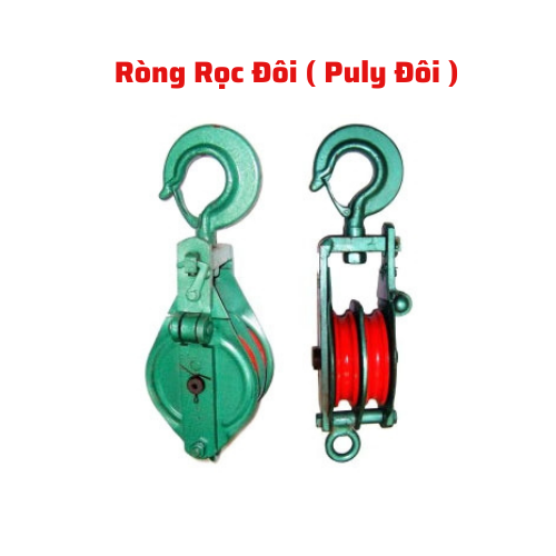 Ròng Rọc Đôi 1 Tấn - 2 Tấn ( Puly Đôi )