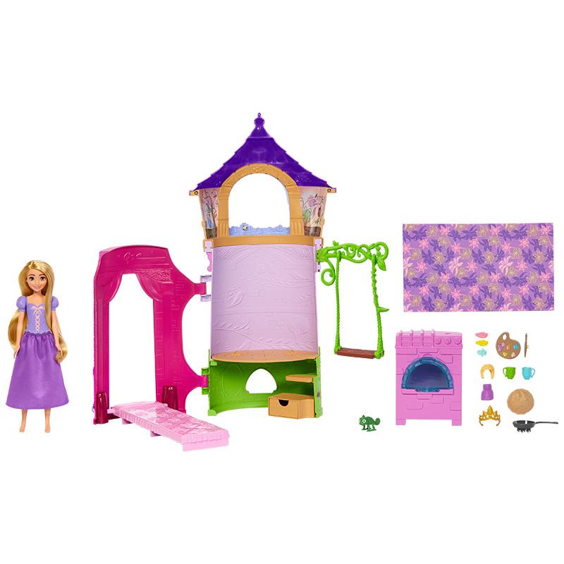 Đồ Chơi Disney Princess - Toà Tháp Của Công Chúa Tóc Mây Rapunzel Disney Princess Mattel HLW30