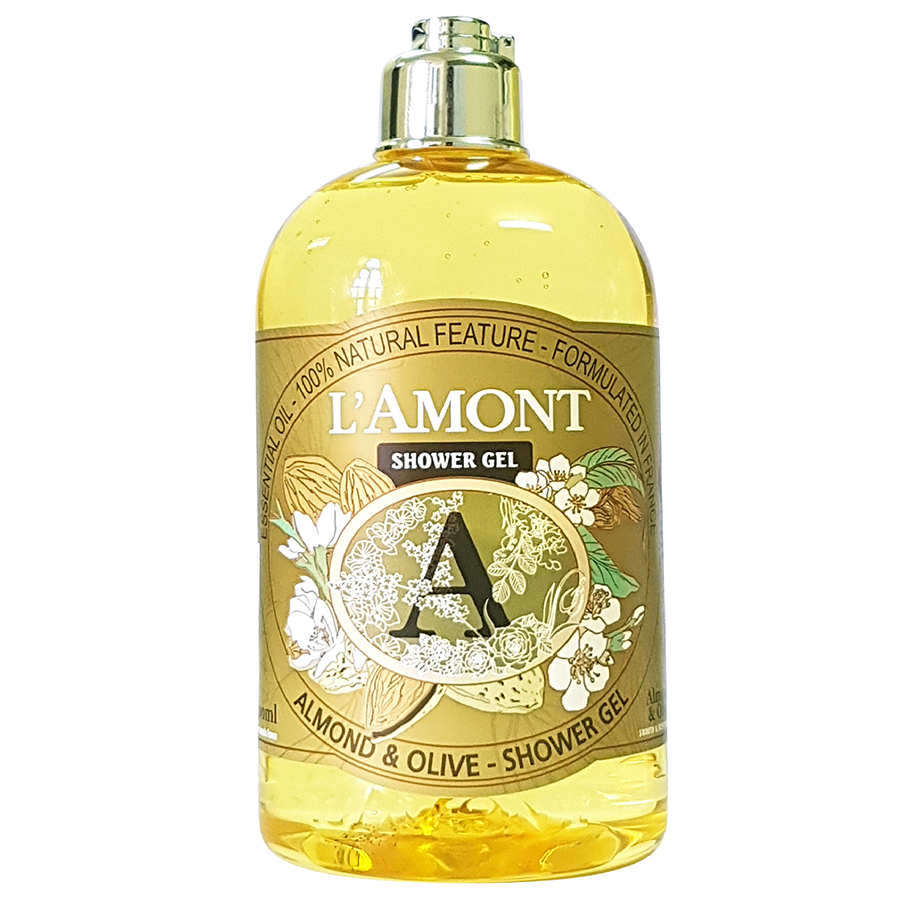 Sữa Tắm L'amont En Provence Almond & Olive Shower Gel Chai 500ml