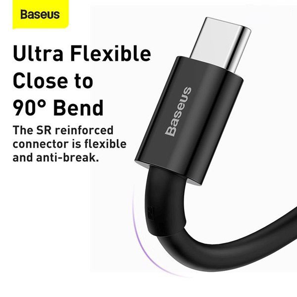 Cáp sạc nhanh Baseus Superior Series Type C 66W dùng cho Samsung, Huawei, Xiaomi, OPPO, Xiaomi,.. (6A/66W, 480Mbps, USB to Type-C, ABS+TPE, Fast Charging Data Cable )- Hàng chính hãng