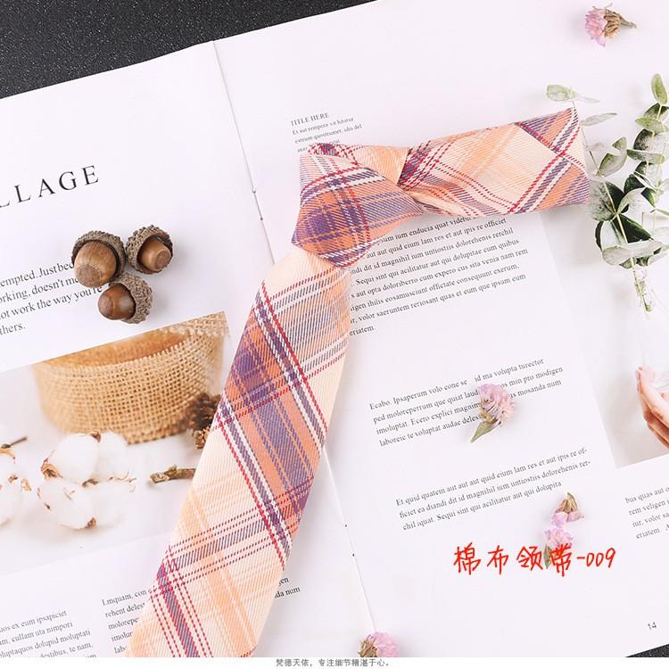 CÀ VẠT CÔNG SỞ, HỘI NGHỊ CHO THANH NIÊN, CÀ VẠT PHONG CÁCH HÀN QUỐC bản hẹp 6m chất liệu vải bông cotton