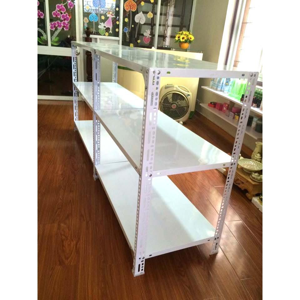 Kệ sắt v lỗ 3, 4, 5 tầng Dài 120cm x Rộng 30cm - Lắp Ghép Đa Năng