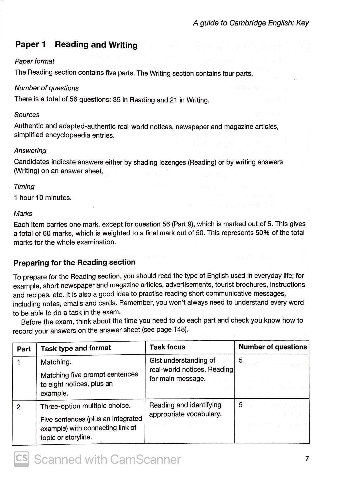 Hình ảnh Cambridge English KEY - Key English Test 6 with Answers