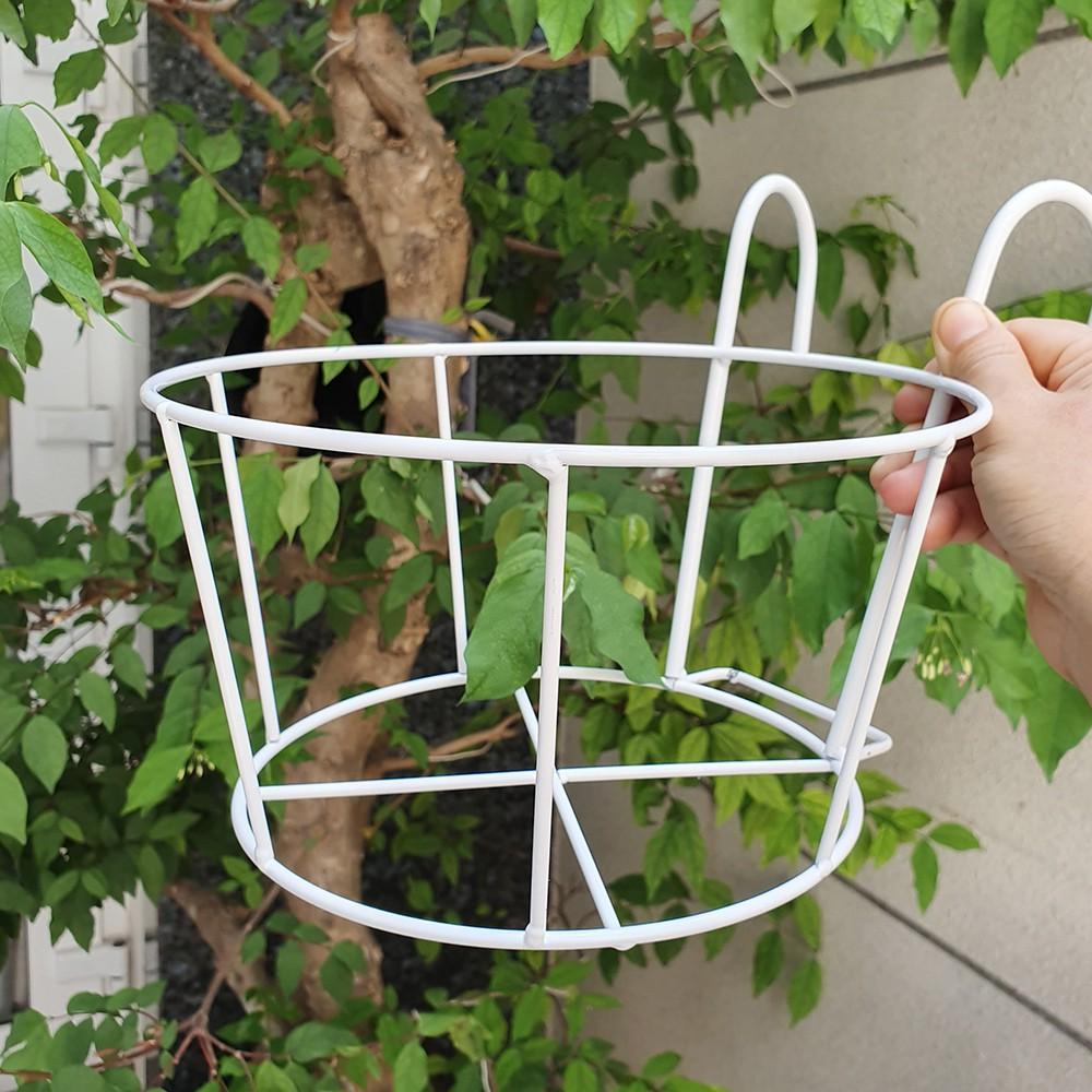 05 móc tròn treo chậu hoa ban công, khung cửa sổ đường kính 22cm