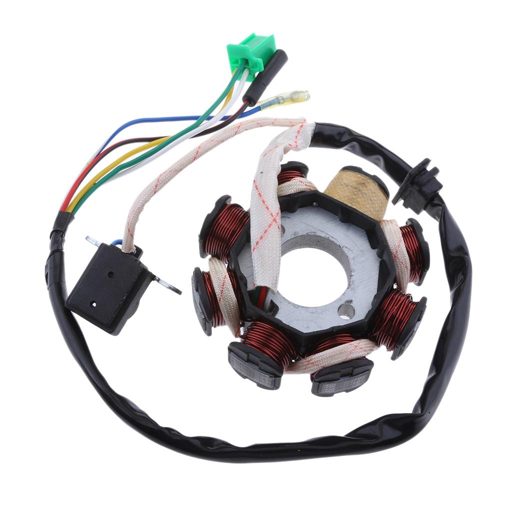 Motorcycle Magneto Stator Ignition Generator 8 Pole Coil for GY6 125cc 150cc
