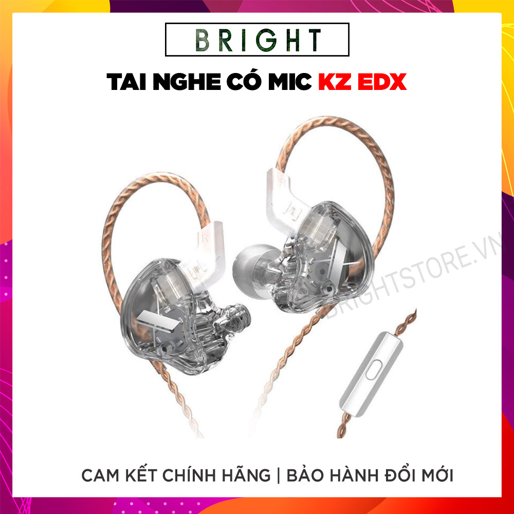 Tai nghe KZ EDX - Bản nâng cấp mới, Bass tốt hơn, có micro - hàng chính hãng